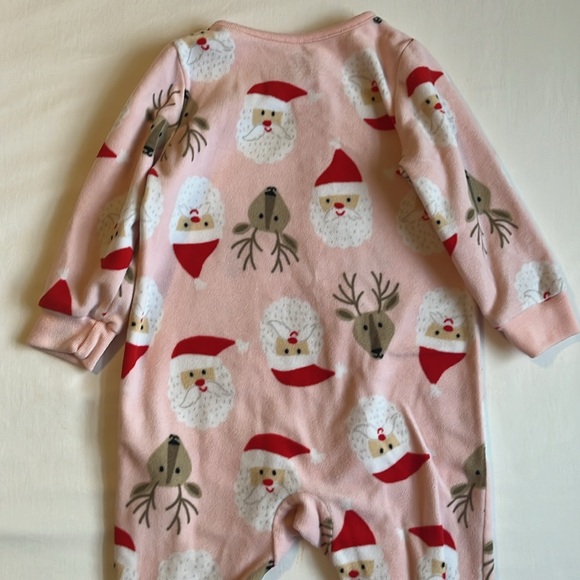 Carter’s Baby Girl Fleece Santa Pajamas Size 18 Months - Picture 6 of 8